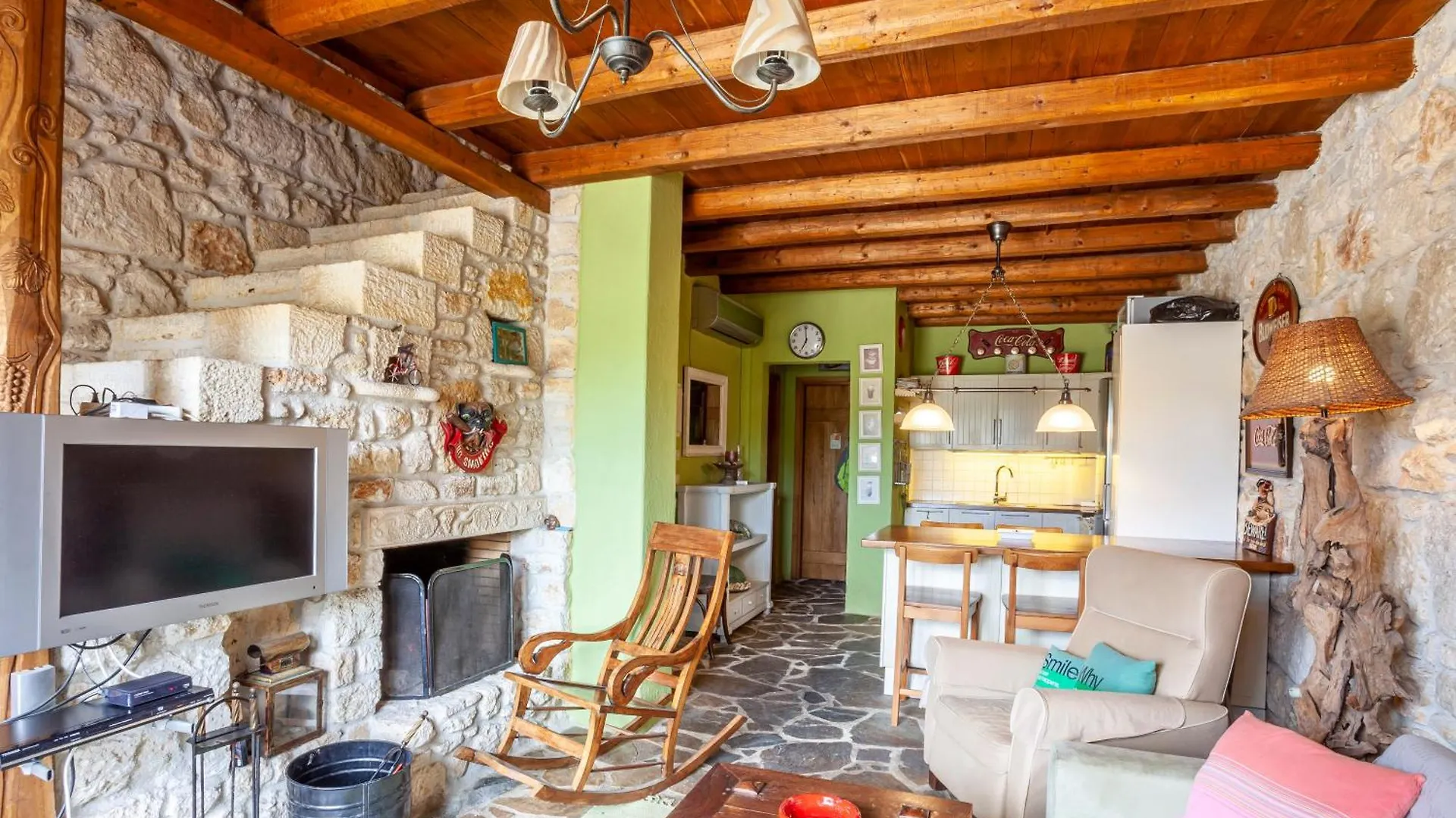 Forest Stone Villa With Pool Kriopigi